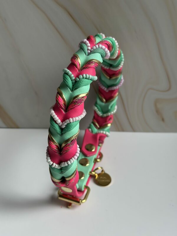 Gevlochten biothane halsband - Image 1