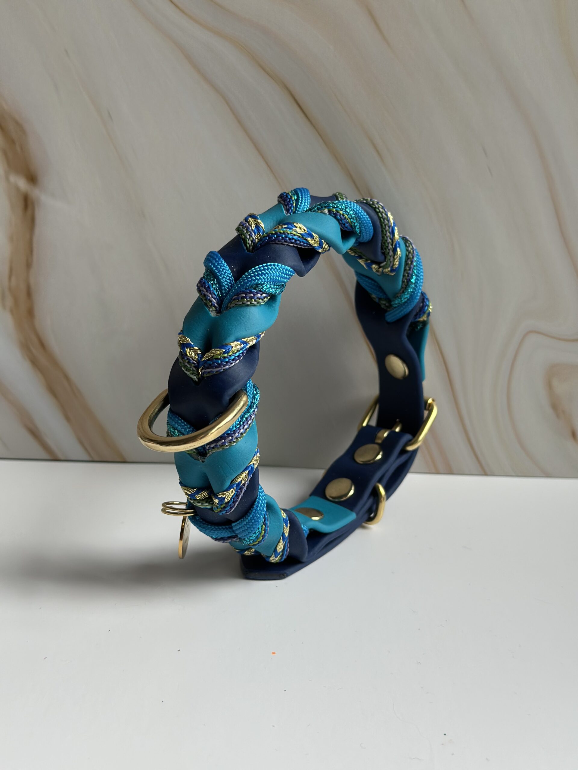 Gevlochten biothane halsband - Image 1