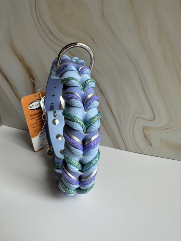Gevlochten biothane halsband maat M - Afbeelding 3