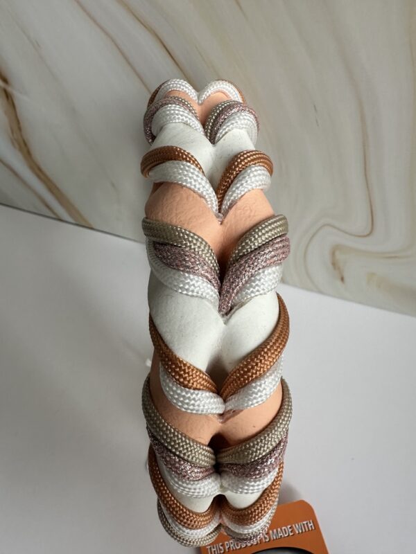 Gevlochten biothane halsband maat M/L - Afbeelding 2