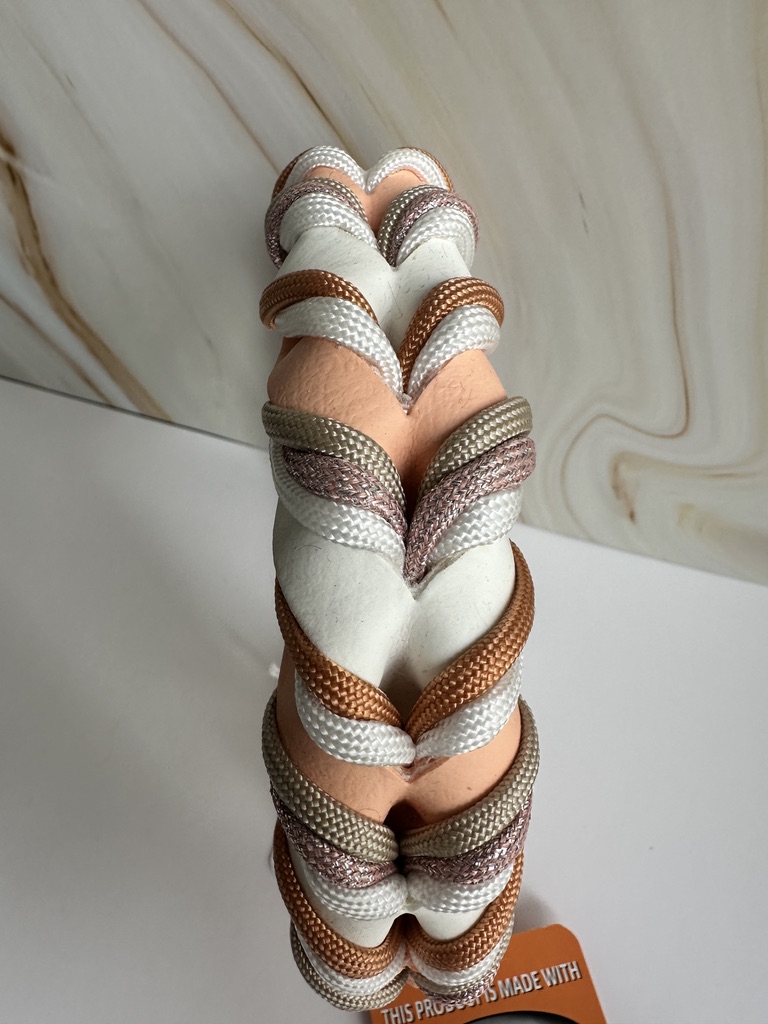 Gevlochten biothane halsband maat M/L - Afbeelding 2