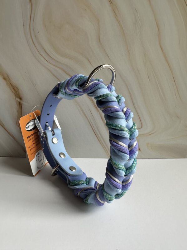 Gevlochten biothane halsband maat M - Afbeelding 4