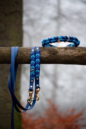 Gevlochten biothane halsband op maat gemaakt - Afbeelding 13