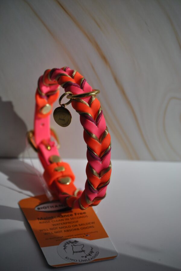 Configurator gevlochten biothane halsband - Afbeelding 3