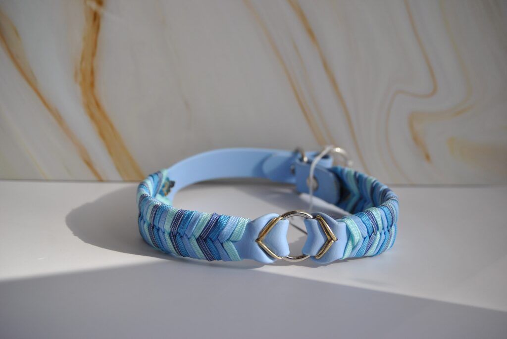 Paracord x biothane halsband retrieversluiting maat S