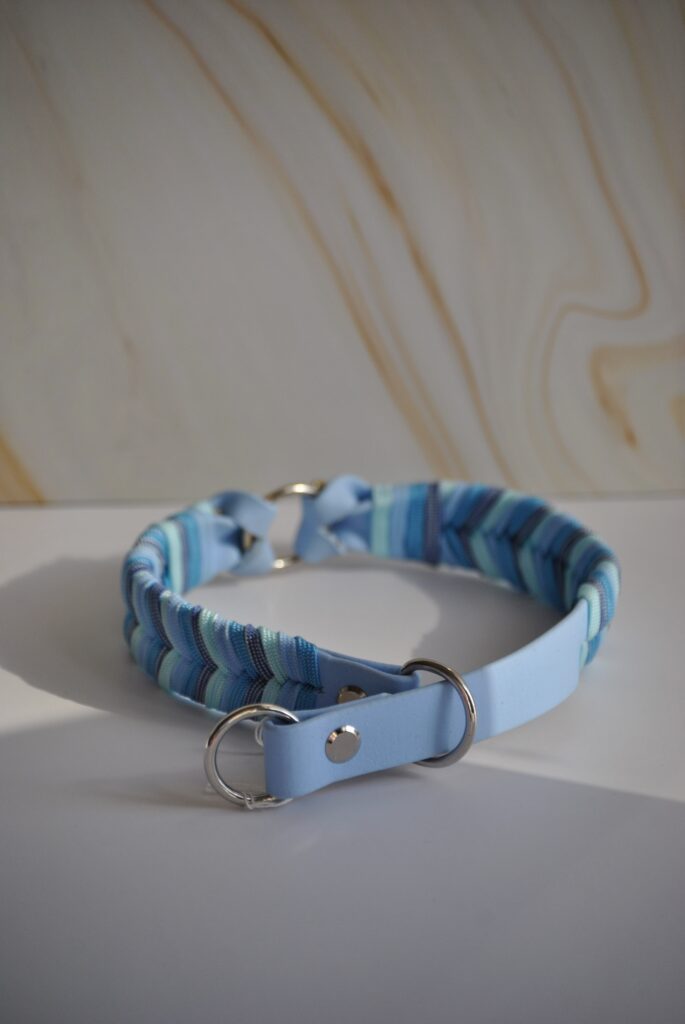 Paracord x biothane halsband retrieversluiting maat S
