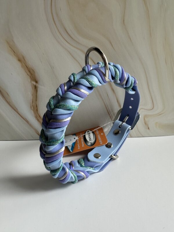 Gevlochten biothane halsband maat M - Afbeelding 1