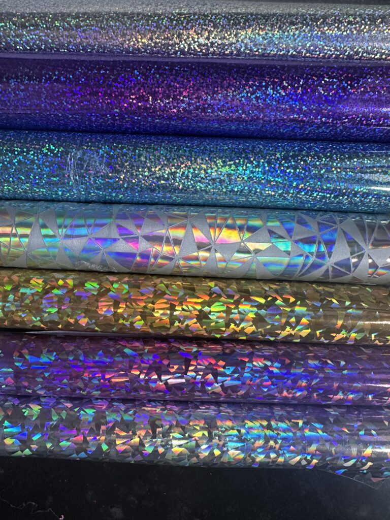 Korthouder holografisch kunstleer op maat gemaakt