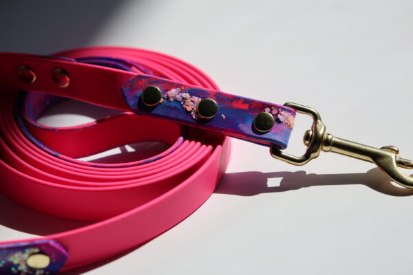 Watercolor glitter lijn 2,5 m passion pink & blauw - Afbeelding 3